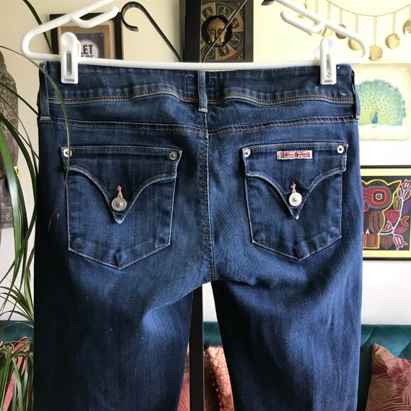 HUDSON size 28 Stretch Denim Collin Flap Pocket Skinny Super Model Jeans - Picture 4 of 5
